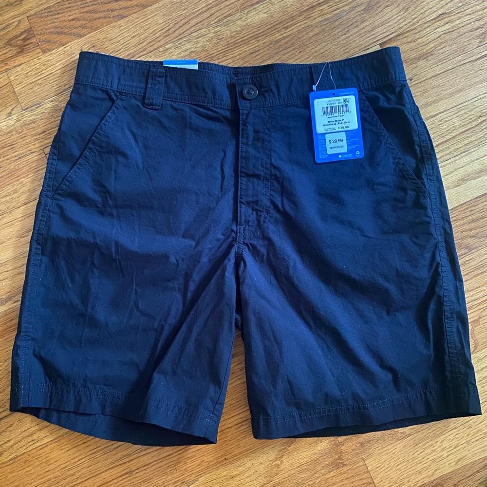 NEW Columbia black chino shorts, men size 32